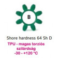 "B" Zöld betét - Nagy torziós szilárdságú