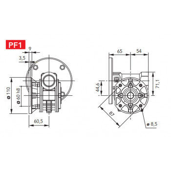 04F - D=110/87/60mm - b=60,5mm - Felfogató perem