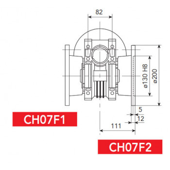 07F - CHO72/73 FA - D=200/165/130mm - b=111mm - Felfogató perem