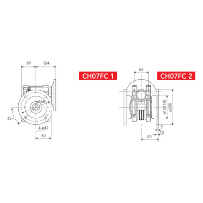 07FE - CHO72/73 FC - D=160/130/110mm - b=85mm - Felfogató perem 07FE - CHO72/73 FC - D=160/130/110mm - b=85mm - Felfogató perem
