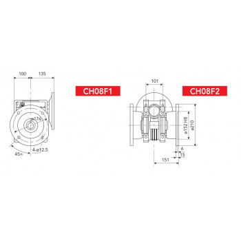 08F - CHO82/83 FA - D=210/176/152mm - b=151mm - Felfogató perem