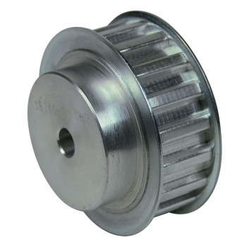 31 T10 Z=27 1F osztás 10mm b=16mm szíjhoz - Peremes - Agyas - Anyag: Alumínium
