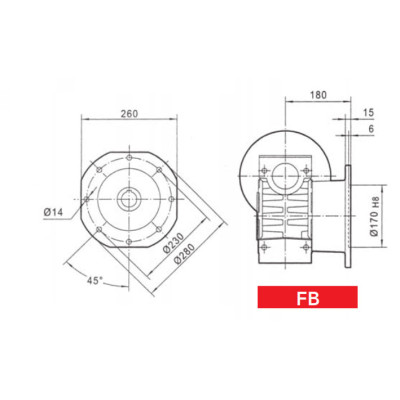CHT MV 110 FB - CHM110 hajtóműhöz CHT MV 110 FB - CHM110 hajtóműhöz