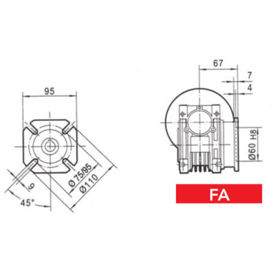 CHT MV 40 FA - CHM040 hajtóműhöz CHT MV 40 FA - CHM040 hajtóműhöz