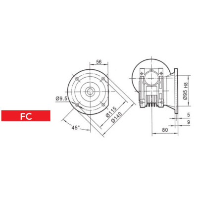 CHT MV 40 FC - CHM040 hajtóműhöz CHT MV 40 FC - CHM040 hajtóműhöz