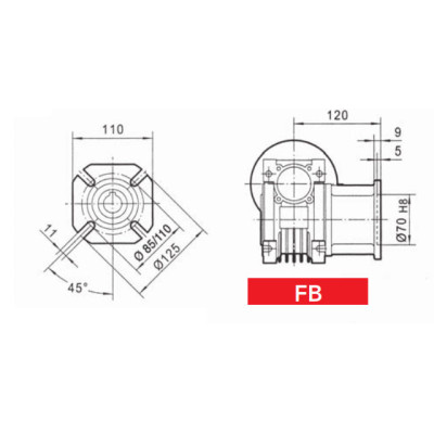 CHT MV 50 FB - CHM050 hajtóműhöz CHT MV 50 FB - CHM050 hajtóműhöz