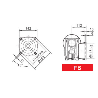CHT MV 63 FB - CHM063 hajtóműhöz CHT MV 63 FB - CHM063 hajtóműhöz