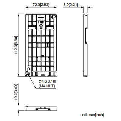 DIN Sin adapter - MS / MH "A" és "B" méretu Frekiváltóhoz (Frame A, B) DIN Sin adapter - MS / MH "A" és "B" méretu Frekiváltóhoz (Frame A, B)