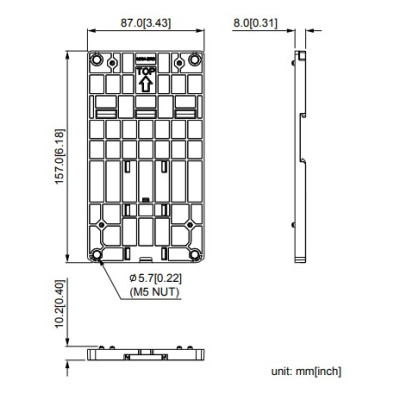 DIN Sin adapter - MS / MH "C" méretu Frekiváltóhoz (Frame C) DIN Sin adapter - MS / MH "C" méretu Frekiváltóhoz (Frame C)