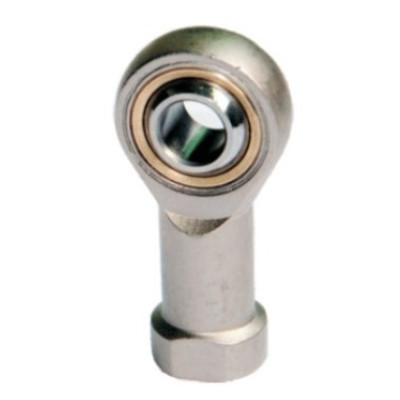 Gömbcsuklósfej - M10x1,25 belso menettel, acél, furat 12mm, Trapézmenetes orsóra