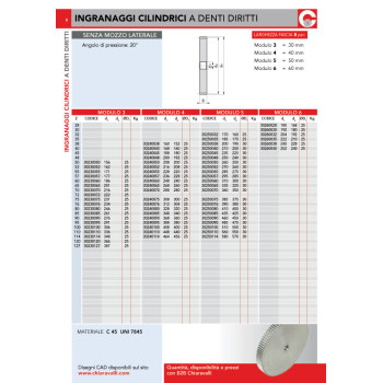 M3 Z=52 d=25mm előfurattal - Anyag: C45