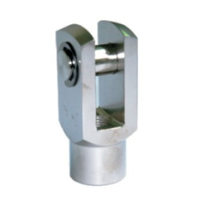 Villás fej - M10x1,25 belso menettel, acél, csap d=14mm, Trapézmenetes orsóra Villás fej - M10x1,25 belso menettel, acél, csap d=14mm, Trapézmenetes orsóra